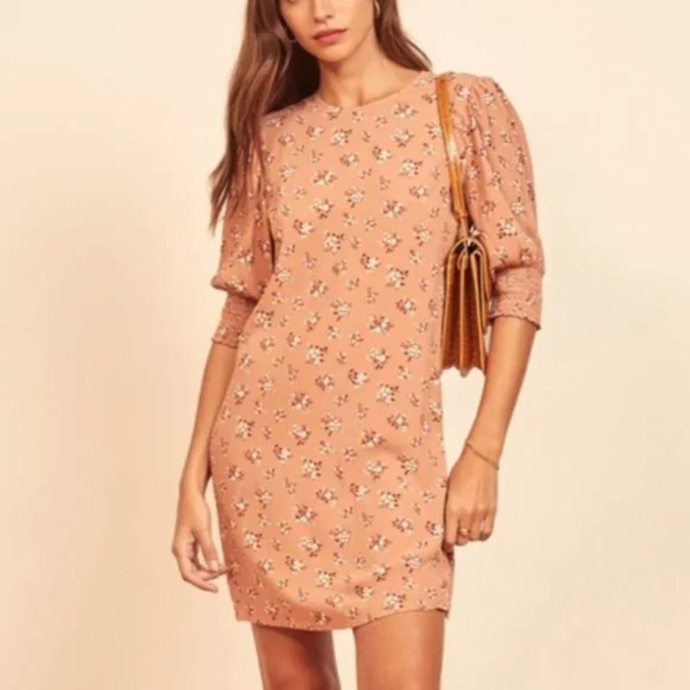 Reformation Lea Mini Dress Ina Floral